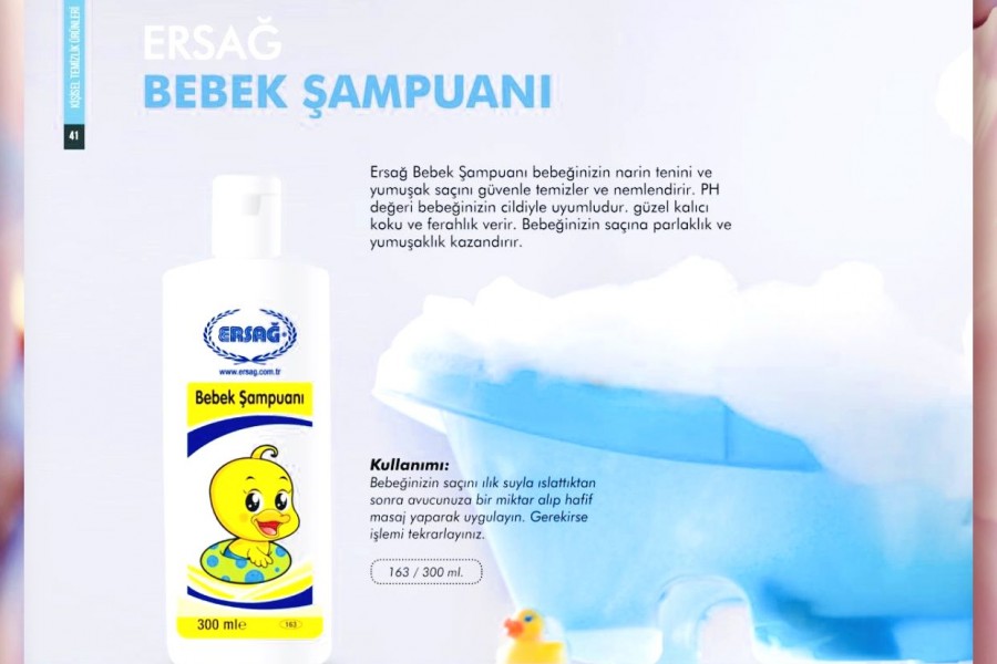 YENİ NESİL ERSAĞ BEBEK ŞAMPUANI 300 ML. ilan ver